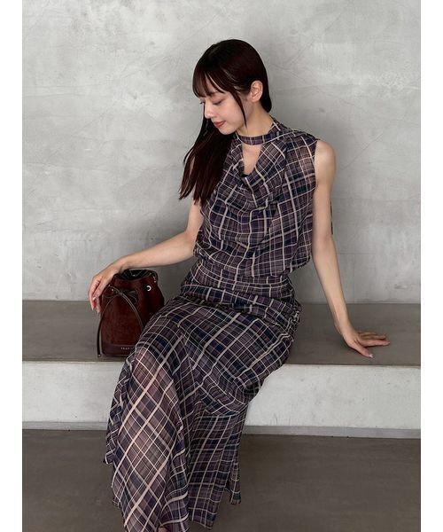 FRAY I.D（フレイアイディー）の「アシンメトリーナロースカート（スカート・レディース・ベージュ/ネイビー/ブラック・0/1）」の18枚目の写真