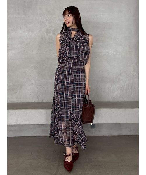 FRAY I.D（フレイアイディー）の「アシンメトリーナロースカート（スカート・レディース・ベージュ/ネイビー/ブラック・0/1）」の19枚目の写真