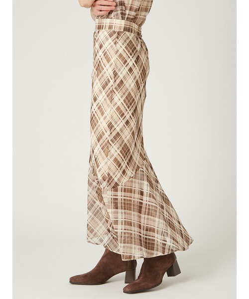 FRAY I.D（フレイアイディー）の「アシンメトリーナロースカート（スカート・レディース・ベージュ/ネイビー/ブラック・0/1）」の6枚目の写真