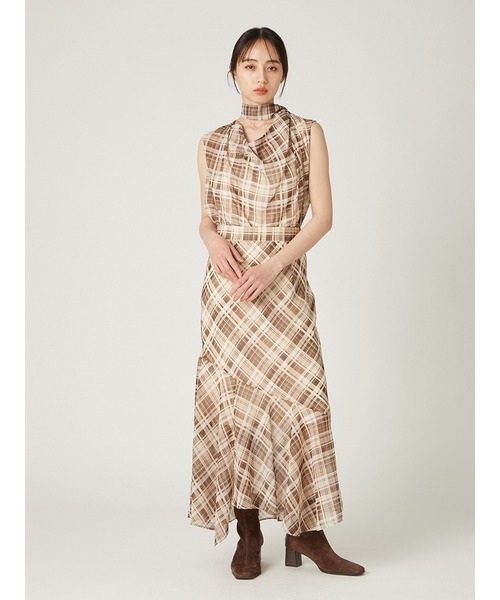 FRAY I.D（フレイアイディー）の「アシンメトリーナロースカート（スカート・レディース・ベージュ/ネイビー/ブラック・0/1）」の9枚目の写真