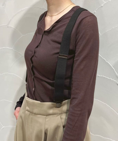 コットンシルク2wayカーディガン 追加》コットンシルク2wayカーディガン（カーディガン/ボレロ）｜SLOBE