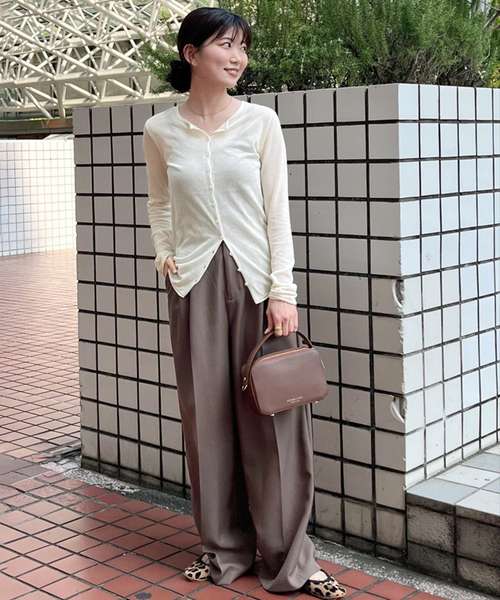 コットンシルク2wayカーディガン 追加》コットンシルク2wayカーディガン（カーディガン/ボレロ）｜SLOBE