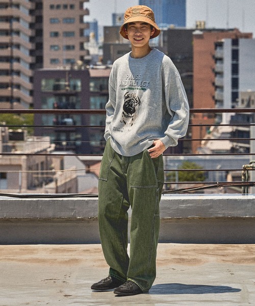 niko and...（ニコアンド）の「アニマルグラフィックニットプルオーバー（ニット/セーター・メンズ・グレー/グリーン/ボルドー/チャコール/ブラウン/ブラック・MEDIUM/LARGE）」の8枚目の写真