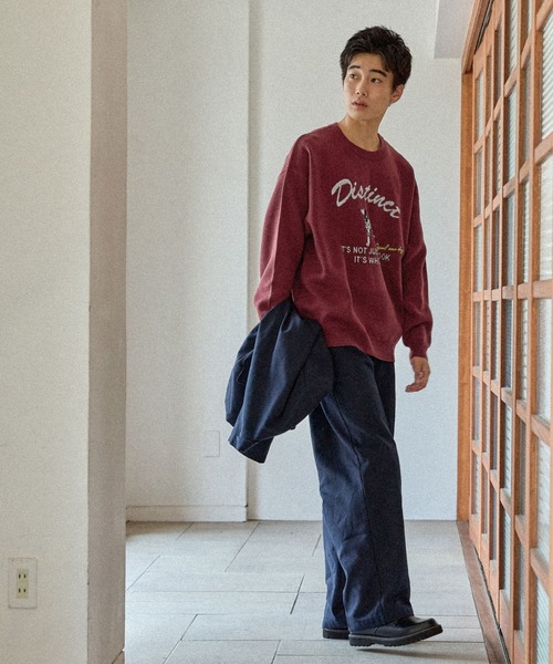 niko and...（ニコアンド）の「アニマルグラフィックニットプルオーバー（ニット/セーター・メンズ・グレー/グリーン/ボルドー/チャコール/ブラウン/ブラック・MEDIUM/LARGE）」の16枚目の写真