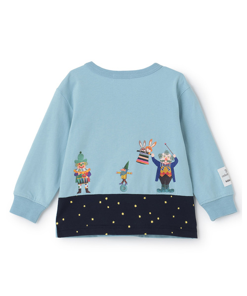 kladskap（クレードスコープ）の「【コロボックル】長袖Tシャツ（Tシャツ/カットソー・キッズ・サックスブルー/ホワイト系その他・80ｃｍ/90cm/100cm/110cm/120cm/130cm）」の3枚目の写真