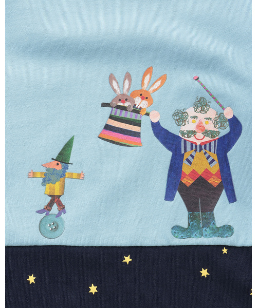 kladskap（クレードスコープ）の「【コロボックル】長袖Tシャツ（Tシャツ/カットソー・キッズ・サックスブルー/ホワイト系その他・80ｃｍ/90cm/100cm/110cm/120cm/130cm）」の8枚目の写真