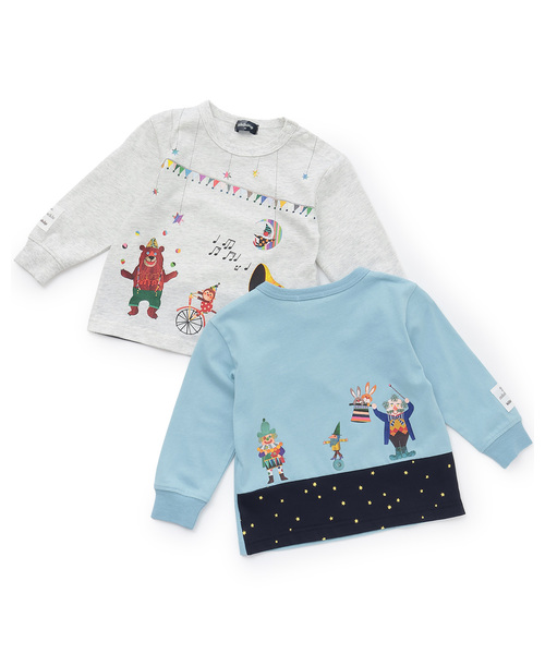 kladskap（クレードスコープ）の「【コロボックル】長袖Tシャツ（Tシャツ/カットソー・キッズ・サックスブルー/ホワイト系その他・80ｃｍ/90cm/100cm/110cm/120cm/130cm）」の10枚目の写真