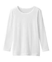 無印良品（ムジルシリョウヒン）の「キッズ　あったか綿　クルーネック長袖Ｔシャツ（インナーウェア/肌着）」