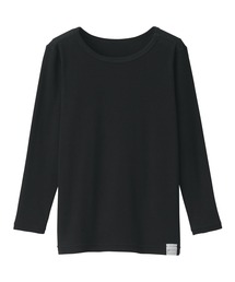 無印良品(ムジルシリョウヒン)のキッズ あったか綿 クルーネック長袖Tシャツ(インナーウェア/肌着)