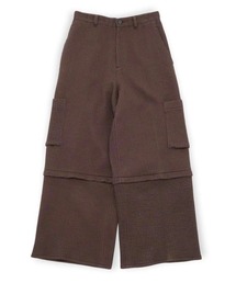 【MATSUFUJI】 Stripe Jacquard Detachable Trousers