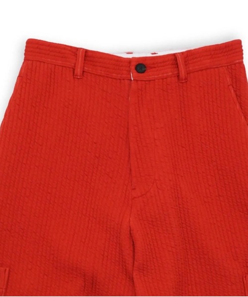 MATSUFUJI(マツフジ)の「【MATSUFUJI】 Stripe Jacquard Detachable Trousers(その他パンツ・メンズ・ブラウン/レッド・2)」の5枚目の写真