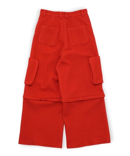 MATSUFUJI(マツフジ)の「【MATSUFUJI】 Stripe Jacquard Detachable Trousers(その他パンツ・メンズ・ブラウン/レッド・2)」の8枚目の写真