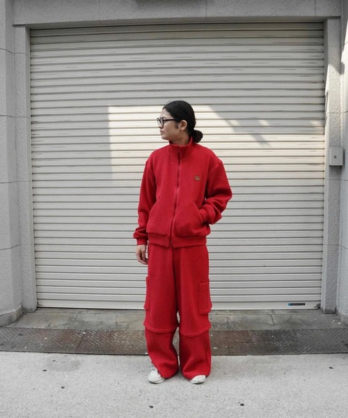 MATSUFUJI(マツフジ)の「【MATSUFUJI】 Stripe Jacquard Detachable Trousers(その他パンツ・メンズ・ブラウン/レッド・2)」の11枚目の写真