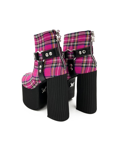 ふるーちぇ タータンチェックブーツ Charla Tedrick│Jeffrey Campbell OFFICIAL