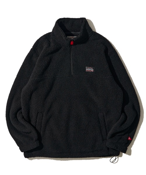 medium sportswear ベルベットハーフジップ Healthknit｜クラシック スウェット ハーフ ジップ 長袖 プルオーバー