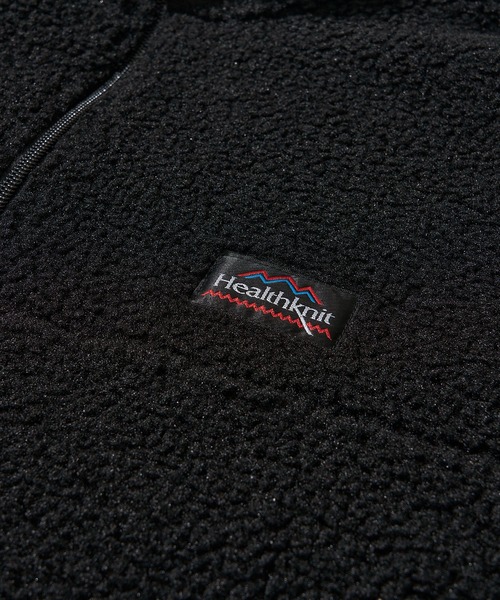 Healthknit(ヘルスニット)の「【Healthknit】Expendition Boa Fleece Half Zip / ハーフジップ ボア フリース(スウェット・メンズ・アイボリー/ブラック・MEDIUM/LARGE)」の8枚目の写真