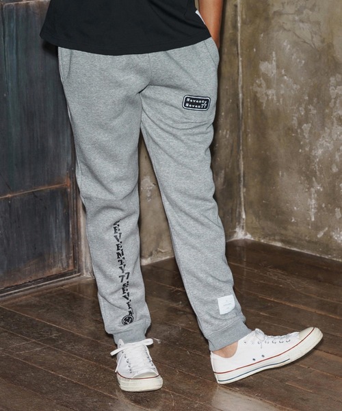 mp14173-brushed lining long pants(break logo) スウェットパンツ