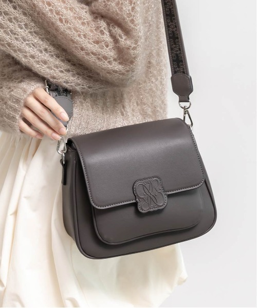 RANDA（ランダ）の「エンボスモノグラムショルダーバッグ（ショルダーバッグ・レディース・ブラック/ダークグレー/アイボリー・FREE）」の21枚目の写真