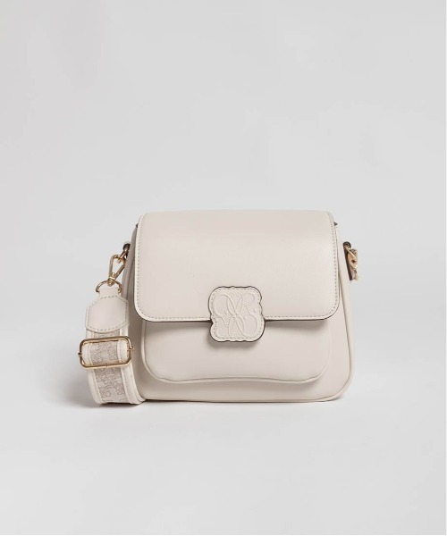 RANDA（ランダ）の「エンボスモノグラムショルダーバッグ（ショルダーバッグ・レディース・ブラック/ダークグレー/アイボリー・FREE）」の9枚目の写真