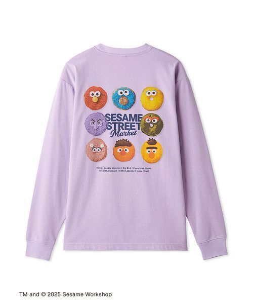 SESAME STREET(セサミストリート)の「【CAFE SWEETS】【UNISEX】ロングTシャツ(DONUT)(Tシャツ/カットソー・レディース・ホワイト/ラベンダー・M/L)」の9枚目の写真