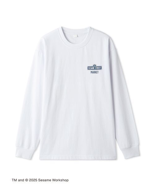 SESAME STREET(セサミストリート)の「【CAFE SWEETS】【UNISEX】ロングTシャツ(DONUT)(Tシャツ/カットソー・レディース・ホワイト/ラベンダー・M/L)」の10枚目の写真