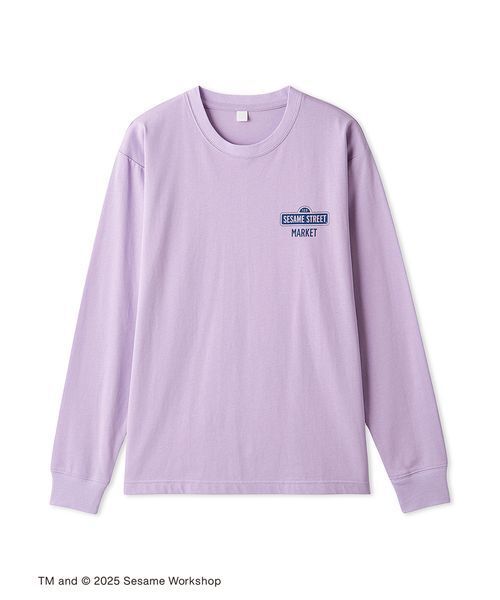 SESAME STREET(セサミストリート)の「【CAFE SWEETS】【UNISEX】ロングTシャツ(DONUT)(Tシャツ/カットソー・レディース・ホワイト/ラベンダー・M/L)」の13枚目の写真