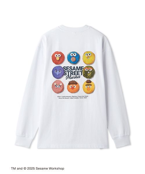 SESAME STREET(セサミストリート)の「【CAFE SWEETS】【UNISEX】ロングTシャツ(DONUT)(Tシャツ/カットソー・レディース・ホワイト/ラベンダー・M/L)」の17枚目の写真
