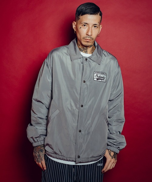 Subciety（サブサエティ）の「Boa coach jkt（ナイロンジャケット・メンズ・グレー/ブラック/ネイビー・SMALL/X-LARGE/LARGE/MEDIUM）」の15枚目の写真