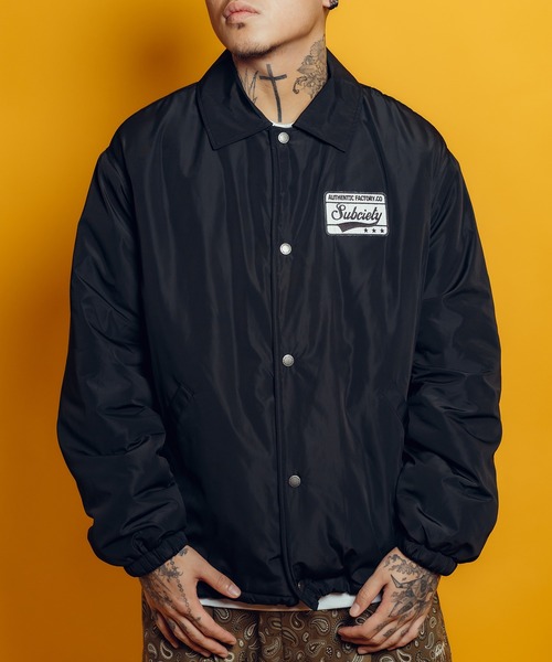 Subciety（サブサエティ）の「Boa coach jkt（ナイロンジャケット・メンズ・グレー/ブラック/ネイビー・SMALL/X-LARGE/LARGE/MEDIUM）」の10枚目の写真