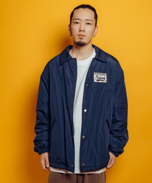 Subciety（サブサエティ）の「Boa coach jkt（ナイロンジャケット・メンズ・グレー/ブラック/ネイビー・SMALL/X-LARGE/LARGE/MEDIUM）」の20枚目の写真