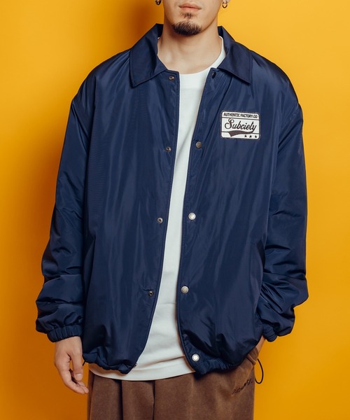 Subciety（サブサエティ）の「Boa coach jkt（ナイロンジャケット・メンズ・グレー/ブラック/ネイビー・SMALL/X-LARGE/LARGE/MEDIUM）」の17枚目の写真