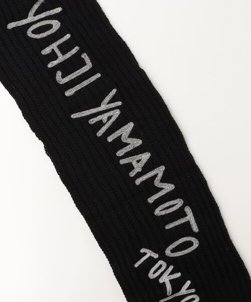 Y-3 ワイスリー KNIT SCARF ニット ロング マフラー 黒　新品 Y-3 CHUNKY KNIT SCARF（マフラー）｜Y-3（ワイスリー）の