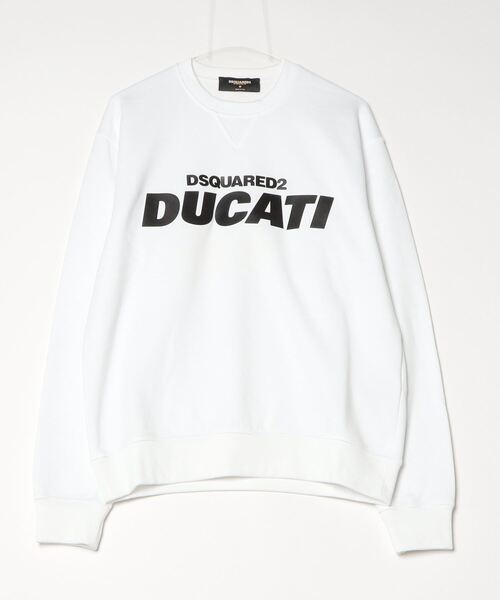 DSQUARED2(ディースクエアード)の「Ducati Cool Fit Crewneck/0252(スウェット・メンズ・ブラック/ホワイト×ブラック・X-LARGE/LARGE/MEDIUM/SMALL)」の2枚目の写真