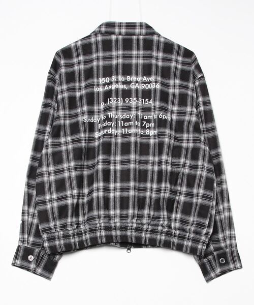 AMERICAN RAG CIE（アメリカンラグシー）の「【MEN】for BAYFLOW NEL CHECK BLOUSON（ブルゾン・メンズ・ブラック・M/L）」の7枚目の写真