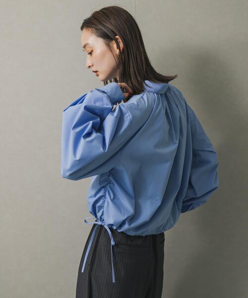 SENSE OF PLACE by URBAN RESEARCH（センスオブプレイスバイアーバンリサーチ）の「クロップドバルーンシャツ（シャツ/ブラウス・レディース・ライトブルー/オフホワイト/ブラック系その他・ONE）」の5枚目の写真