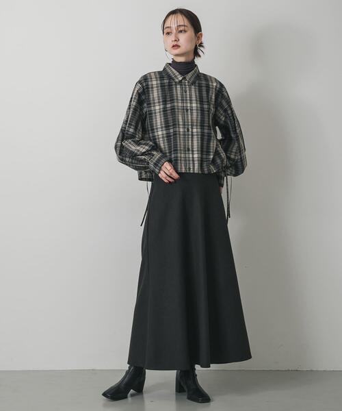 SENSE OF PLACE by URBAN RESEARCH（センスオブプレイスバイアーバンリサーチ）の「クロップドバルーンシャツ（シャツ/ブラウス・レディース・ライトブルー/オフホワイト/ブラック系その他・ONE）」の19枚目の写真