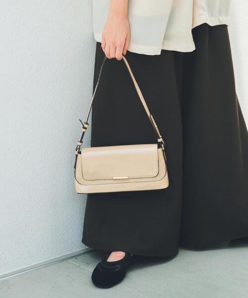 THE SHOP TK （ザ ショップ ティーケー ）の「クラシックショルダーバッグ（ショルダーバッグ・レディース・ブラック/ナチュラル/ボルドー・00）」の4枚目の写真