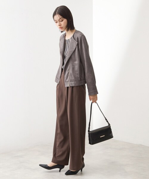 THE SHOP TK （ザ ショップ ティーケー ）の「クラシックショルダーバッグ（ショルダーバッグ・レディース・ブラック/ナチュラル/ボルドー・00）」の7枚目の写真