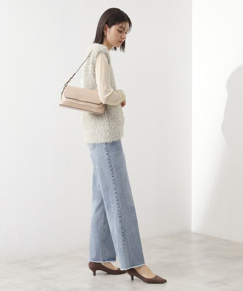 THE SHOP TK （ザ ショップ ティーケー ）の「クラシックショルダーバッグ（ショルダーバッグ・レディース・ブラック/ナチュラル/ボルドー・00）」の9枚目の写真