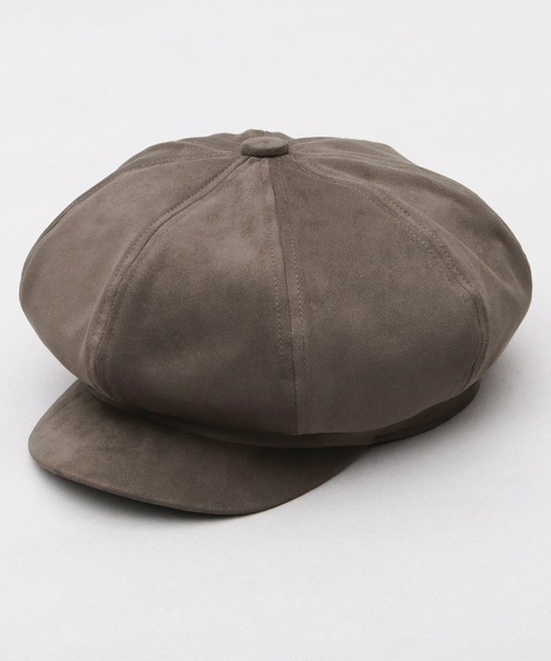 Ruben（ルーベン）の「スエード調 ピーチスキン ボリューム キャスケット（キャスケット・メンズ・グレー/ブラック・FREE）」の5枚目の写真