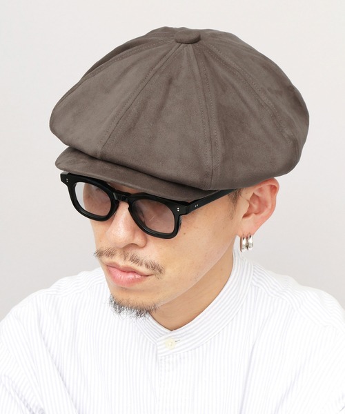 Ruben（ルーベン）の「スエード調 ピーチスキン ボリューム キャスケット（キャスケット・メンズ・グレー/ブラック・FREE）」の18枚目の写真