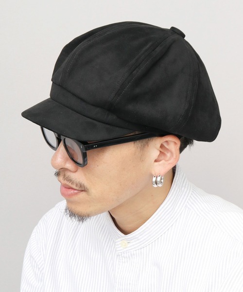 Ruben（ルーベン）の「スエード調 ピーチスキン ボリューム キャスケット（キャスケット・メンズ・グレー/ブラック・FREE）」の11枚目の写真
