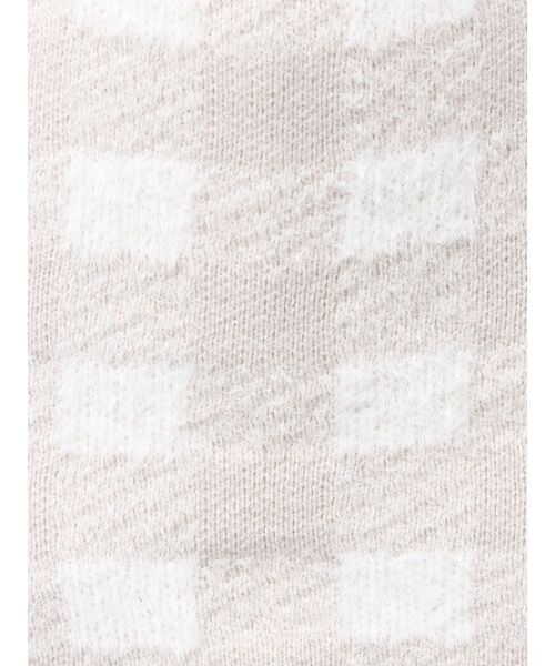 GYDA（ジェイダ）の「CHECK shaggy ニットスカートライクショートパンツ（スカート・レディース・スカイブルー/ブラック/アイボリー・FREE）」の6枚目の写真