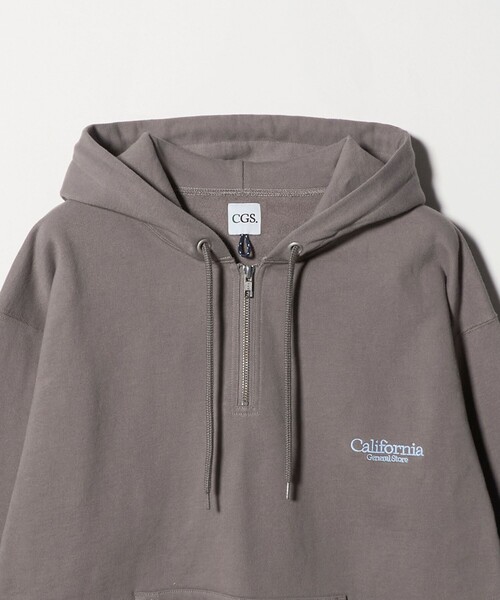 California General Store（California General Store）の「＜CGS.＞オーガニックコットン ハーフジップ フーディ スウェット（スウェット・メンズ・モカ/ワイン/ダークブラウン/ライトグレー・L/XL/S/M）」の11枚目の写真