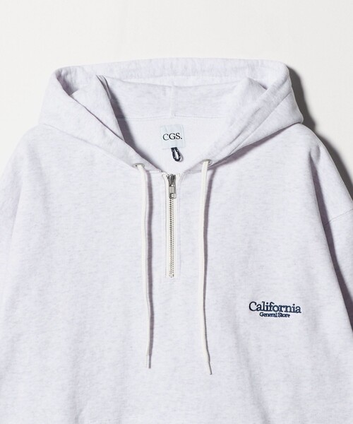 California General Store（California General Store）の「＜CGS.＞オーガニックコットン ハーフジップ フーディ スウェット（スウェット・メンズ・モカ/ワイン/ダークブラウン/ライトグレー・L/XL/S/M）」の18枚目の写真