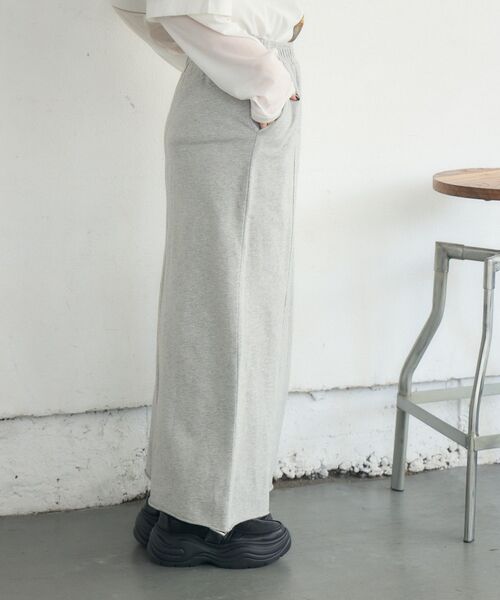RETRO GIRL(レトロガール)の「【セットアップ対応】スウェットナローSK(スカート・レディース・ブラウン/ライトグレー/チャコールグレー・FREE)」の5枚目の写真