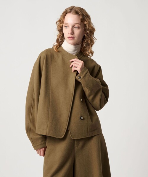 Steven Alan ショート丈ブルゾン　美品 Steven Alan＞ショート ブルゾン（ノーカラージャケット）｜Steven