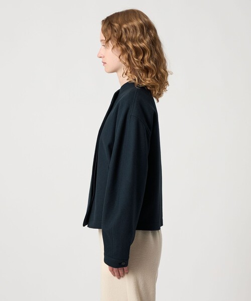 Steven Alan（スティーブンアラン）の「＜Steven Alan＞ショート ブルゾン（ノーカラージャケット・レディース・ネイビー/ベージュ・S/M）」の8枚目の写真