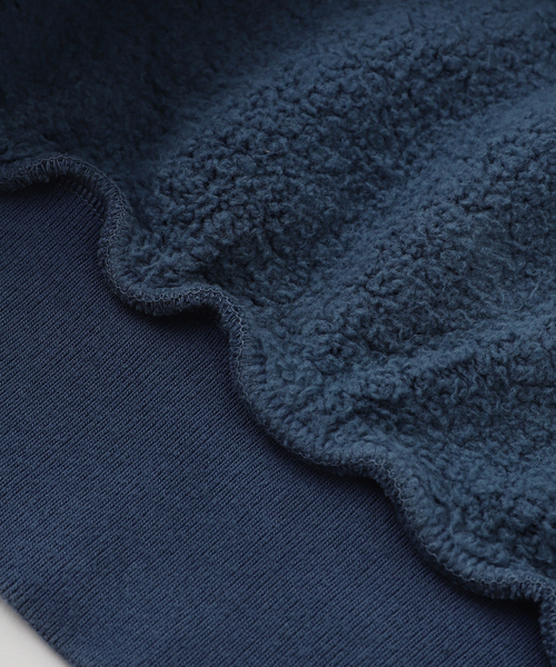 is-ness（イズネス）の「is-ness / イズネス PIGMENT DYED ZIP SWEATSHIRT（スウェット・メンズ・ネイビー/グリーン・MEDIUM/LARGE）」の5枚目の写真