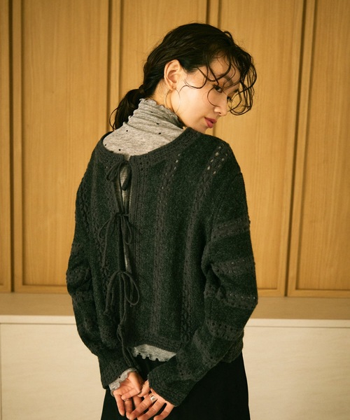 itdogs お花のニットトップス XSサイズ アゾン製： PNXS オーバーサイズニットトップスII - PetWORKs Store